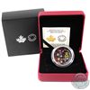 Image 1 : RCM Issue: 2018 Canada $20 Queen Elizabeth II's Maple Leaves Brooch Fine Silver (Tax Exempt).
