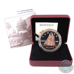 RCM Issue: 2018 Canada 10-cent Big Coin Rose-Gold Plated 5oz Fine Silver Coin (Tax Exempt).