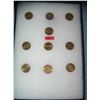 Image 1 : Collection of solid brass US state commemoratives