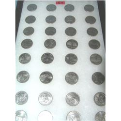 Collection of vintage US state quarters