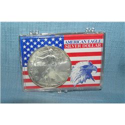 Walking Liberty silver eagle commemorative US coin