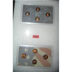 Pair of US mint sets featuring Lincoln pennies