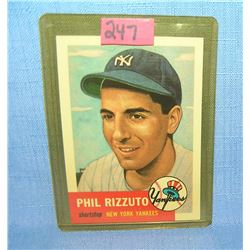 Phil Rizzuto retro style style baseball card