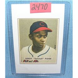 Satchell Paige Bowman reprint Baseball card
