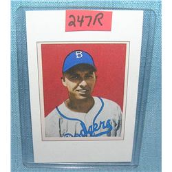 Gil Hodges Bowman reprint Baseball card