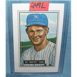 Whitey Ford Bowman reprint all star baseball card