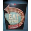 Image 1 : Eat Here it's cheap and homemade retro style sign