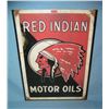 Image 1 : Red Indian motor oil retro style advertising sign