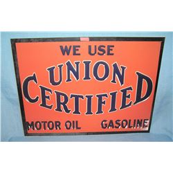 Union certified gas and oil retro style advertising