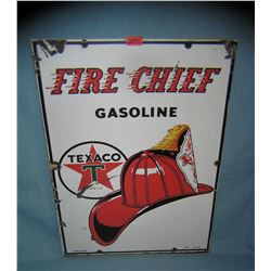 Texaco fire chief gasoline retro style advertising sign