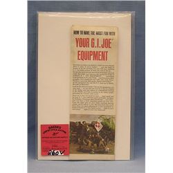 GI Joe accessories and equipment brochure