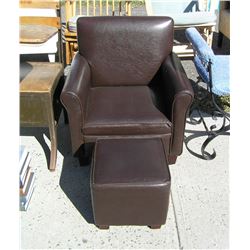 High quality leather child's arm chair