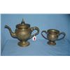 Image 1 : Great early coffee pot and 2 handled sugar bowl