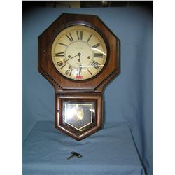 Verichron windup wall clock