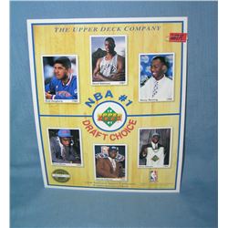 NBA draft basketball stars Upper Deck promo
