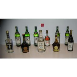 Large collection of estate alcohol bottles