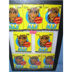 Group of vintage Alf unopened packs of collector cards