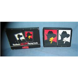 2 decks of Marlboro wild west playing cards