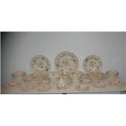 Large 27 piece country French dinnerware set