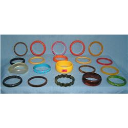 Vintage Bakelite and Lucite bracelets