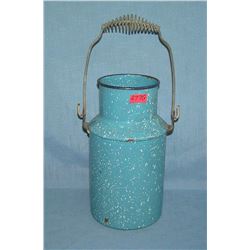 Antique granite ware cream pail