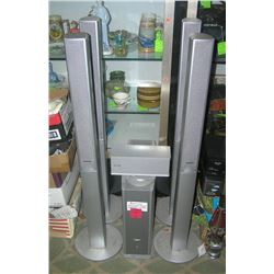 6 pc. Panasonic surround sound speaker system