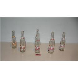 Early Pepsi Cola painted label soda bottles