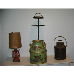 Group of antique farm collectibles