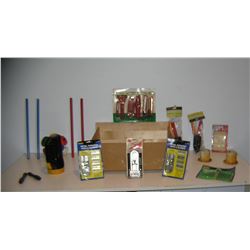 Box of tools and hardware many newer pieces