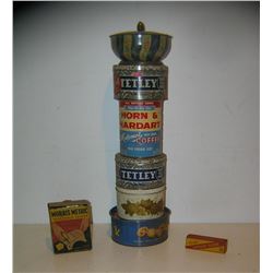 Advertising tins and collectibles nice estate lot