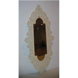 Decorative scroll work mirror