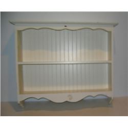 Cupboard top with plate slats cut into shelves