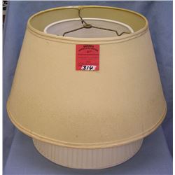 Group of four vintage lampshades one silk