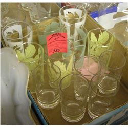 Box of vintage glassware