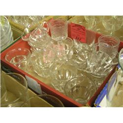 Vintage glass and crystal cups and glasses