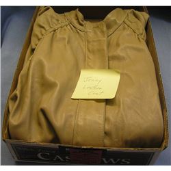 Vintage leather coat by Jenny