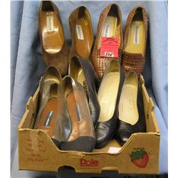 Box of vintage ladies shoes
