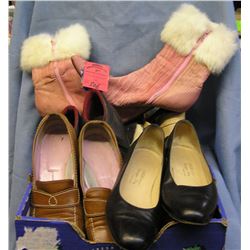 Box of vintage ladies shoes