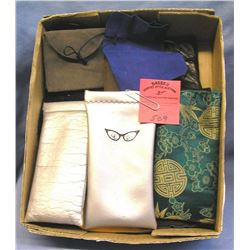 Vintage eye glass cases, pouches and more