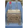 Image 1 : Group of antique milk bottles with crate