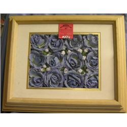 Floral decorated framed collage