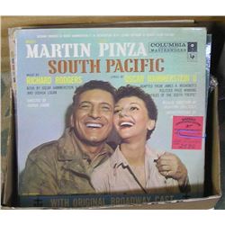 Box full of vintage records