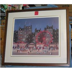 Great carnival themed matted and framed print