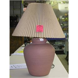 Vintage earthenware table lamp
