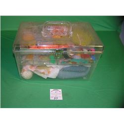 Large Lucite sewing/craft box full