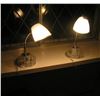 Image 2 : Pair of modern Lucite table lamps
