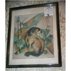Vintage framed print
