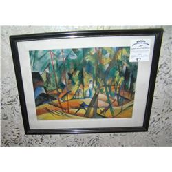 Vintage framed print