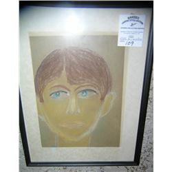 Matted and framed vintage art work
