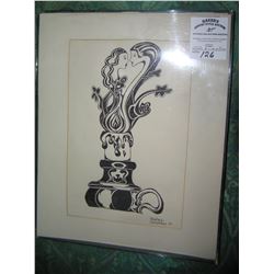 Vintage framed art work